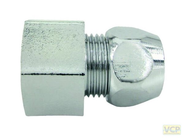 Kupplung Innengewinde 3/8" x 10mm QV verchromt