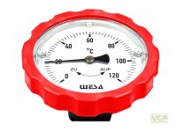 Thermometergriff rot für WESA Kugelhähne 2"