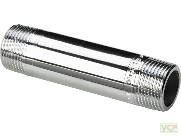 Langnippel Rotguss chrom 1/2" x 60mm