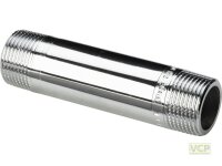 Langnippel Rotguss chrom 3/4" x 100mm