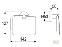 Papierhalter Serie Gamma 300 mit Deckel, Wandbefestigung,...