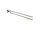 Handtuchhalter zweiarmig Serie gamma_300 mit Wandbefestigung, Ausladung 420 mm, in chrom