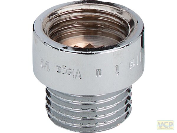 Verlängerung Rotguss chrom 3/8" x 15mm