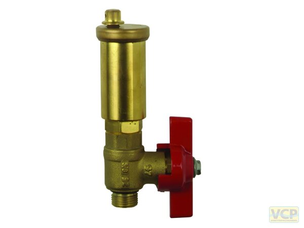 AFRISO Schnellentlüfter Solar 3/8" AG mit Kugelhahn