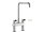 Delabie Zweigriffmischer für Zweiloch-Standmontage - 100 l/min, Schwenkauslauf D22 L300 H380mm