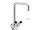 Delabie Zweigriffmischer für Einloch-Standmontage - 45 l/min, Schwenkauslauf D22 L300 H190mm