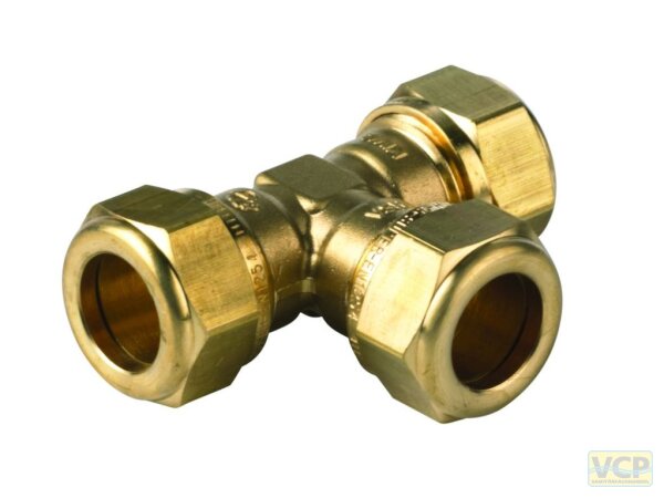 VSH Super T-Stück (3 x Klemm) 22mm