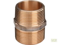 Doppelnippel Rotguss blank 3/4"