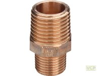 Reduziernippel Rotguss blank 3/8" x 1/4"