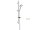 Brauseset Silhouet Flex 3 Funktionen, Rubclean, 1500 mm Metallschlauch, Chrom