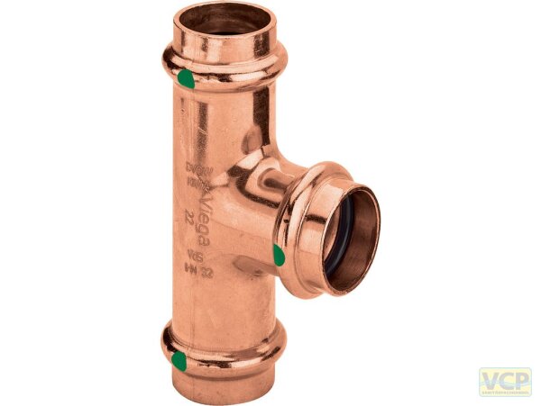 Viega T-Stück mit SC Profipress 2418 in 42x35x42mm Kupfer