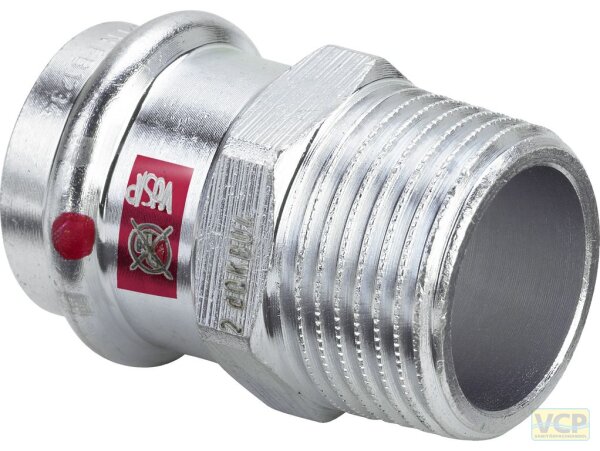Viega Übergangsstück mit SC Prestabo 1111 in 35mm x R1" Stahl verzinkt