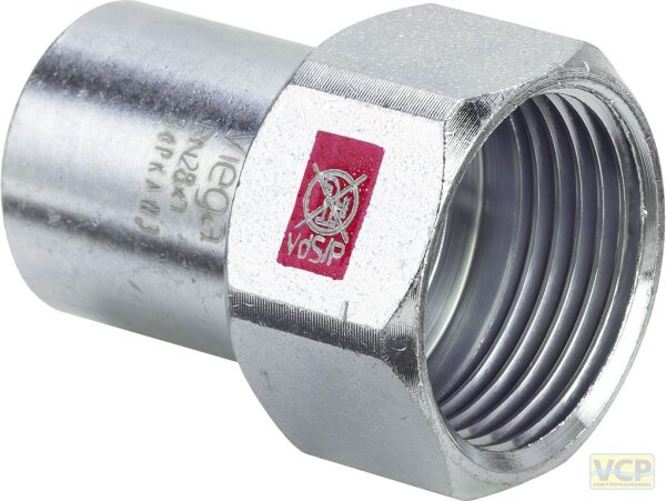 Viega Einsteckstück Prestabo 1112.1 in 28mm x Rp1" Stahl verzinkt