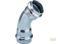 Viega Bogen 45 Grad mit SC Prestabo 1126 in 42mm Stahl...