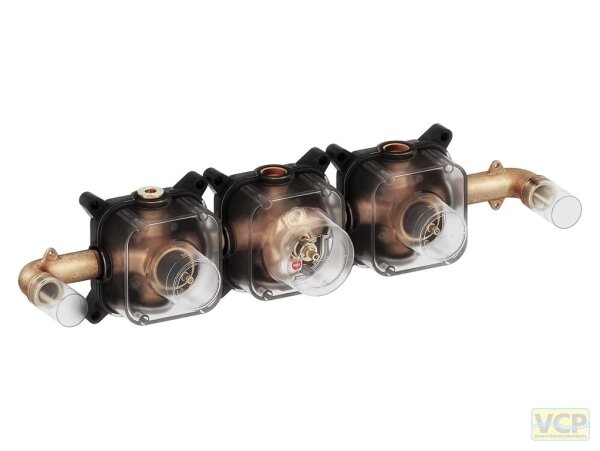 Concealed box with two 1-way valves, verdecktes TMC 2 Winkel 2 x Einweg Ventilen