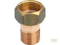 Rohrverschraubung Rotguss blank 3/8" Ag x 1/2"...