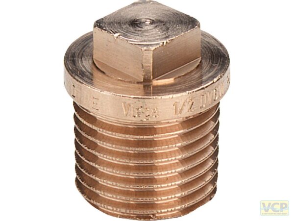 Stopfen Rotguss blank 3/4"