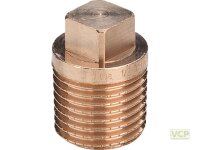 Stopfen Rotguss blank 3/4" ohne Bund