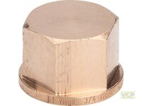 Kappe Rotguss blank 3/4"