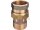 Rohrverschraubung Rotguss blank 3/8" Ig x Ag
