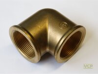 Winkel Messing blank 90° 6/4" Ig