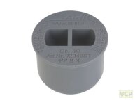 Airfit Griff-Stopfen DN40 HT mit Zangengriff grau