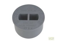 Airfit Griff-Stopfen DN50 HT mit Zangengriff grau