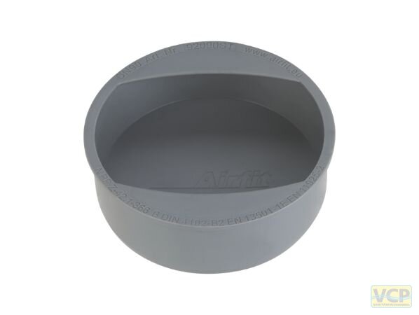 Airfit Griff-Stopfen DN90 HT mit Handgriff grau