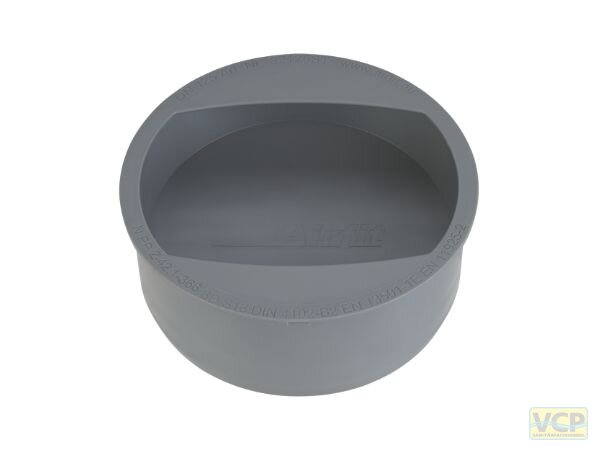 Airfit Griff-Stopfen DN125 HT mit Handgriff grau
