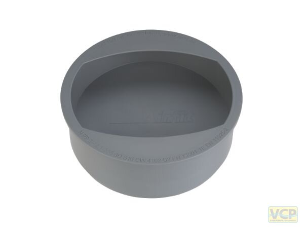 Airfit Griff-Stopfen DN160 HT mit Handgriff grau
