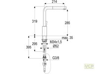 Küchen-Einhebelmischer Serie alpha_300 mit schwenk-...