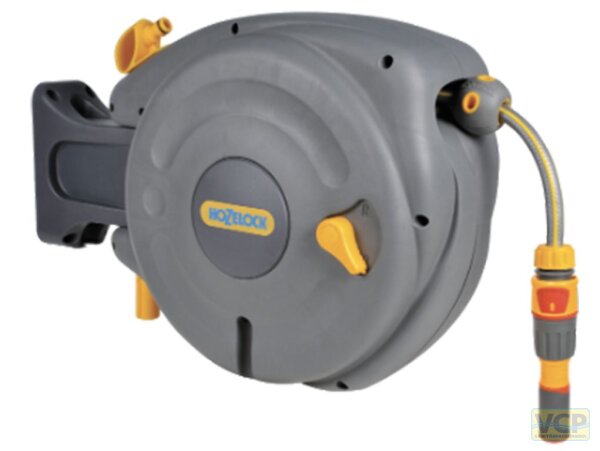 Hozelock Auto Reel Schlauchaufroller zur Wandmontage 10 m 1/2" automatische Aufrollfunktion