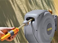 Hozelock Auto Reel Schlauchaufroller zur Wandmontage 10 m 1/2" automatische Aufrollfunktion