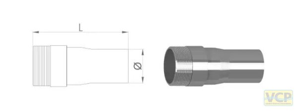 Anschraubstutzen DN50 2"