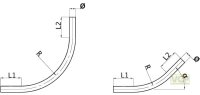 Rohrbogen 90° DN50 Ø54x2 R250 Edelstahl