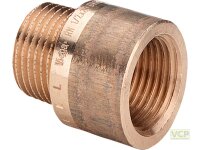 Verlängerung Rotguss blank 1/2" x 20mm