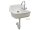 Ausgussbecken Marion mit 6/4" Ventil, weiss
