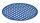 Spülbeckenmatte rund blau Ø33cm