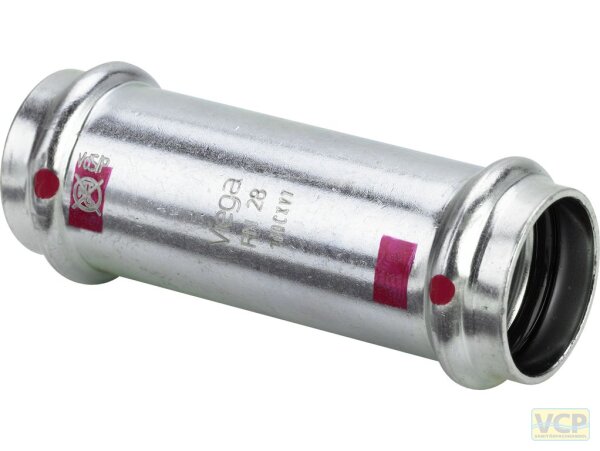 Viega Schiebemuffe mit SC Prestabo 1115.5 in 28mm Stahl verzinkt