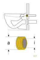 WC-Spülrohrverbinder 55mm