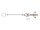 Kettenhalter Messing chrom M5 x 30mm inkl. Kugelkette 30cm