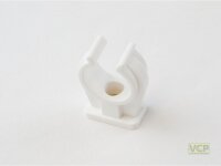 Rohr-Clip einfach 8mm mit Messing Gewinde-Hülse