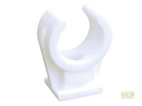 Rohr-Clip einfach 24mm mit Messing Gewinde-Hülse