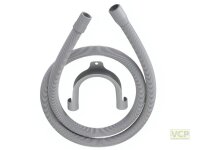 Kunststoff-Ablauf-Wellschlauch 2,5m mit Schlauchhalter