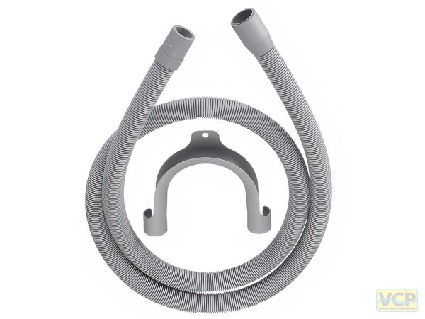 Kunststoff-Ablauf-Wellschlauch 3,5m mit Schlauchhalter