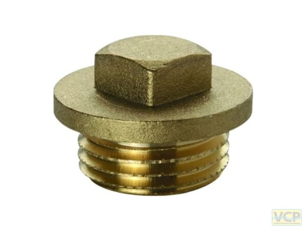 Stopfen Messing blank 3/4"
