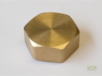 Kappe Messing blank 3/4"