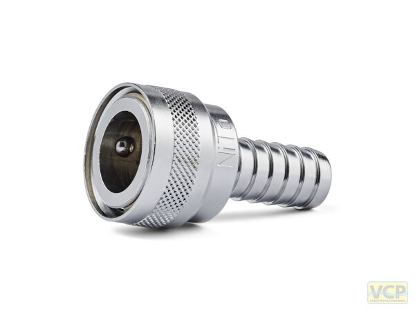 Nito-Steckkupplung 1/2"-System Messing chrom mit 3/4" Tülle