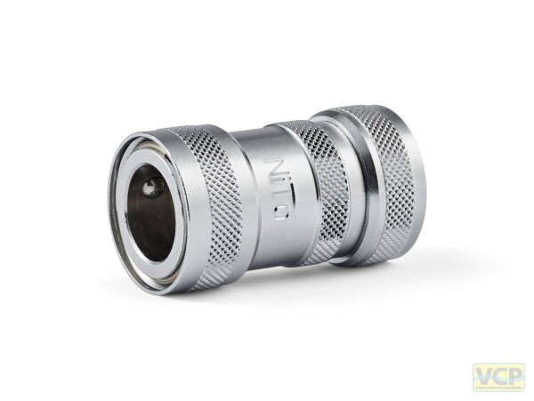 Nito-Steckkupplung 1/2"-System Messing chrom mit 1/2" Ig mit Stopp
