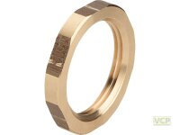 Sechskantmutter Messing blank 1/8"